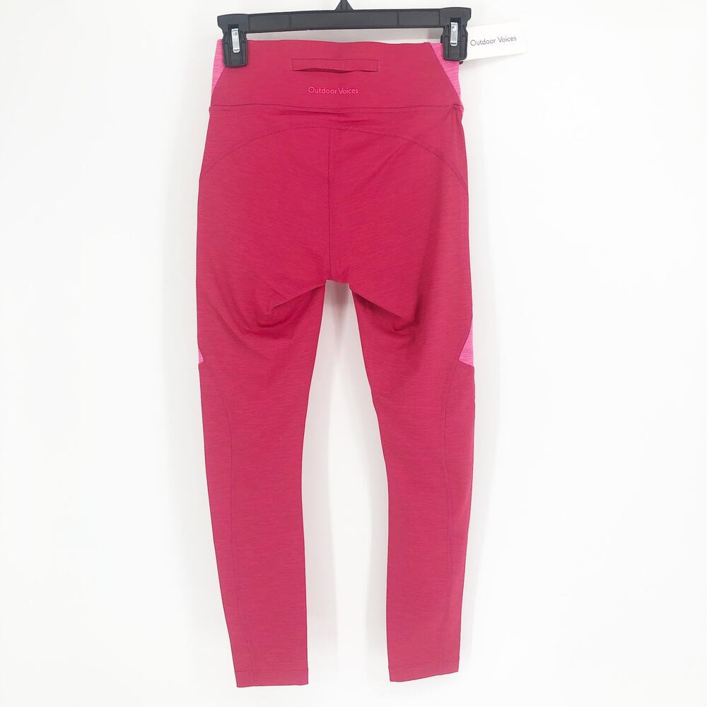 OUTDOOR VOICES Womens TechSweat Core 7/8 Legging XS Raspberry Pink NWT - Picture 4 of 8